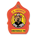 Plastic Fire Helmet with Custom Jr Firefighter Bear Shield